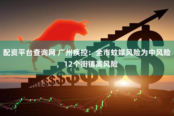 配资平台查询网 广州疾控：全市蚊媒风险为中风险，12个街镇高风险